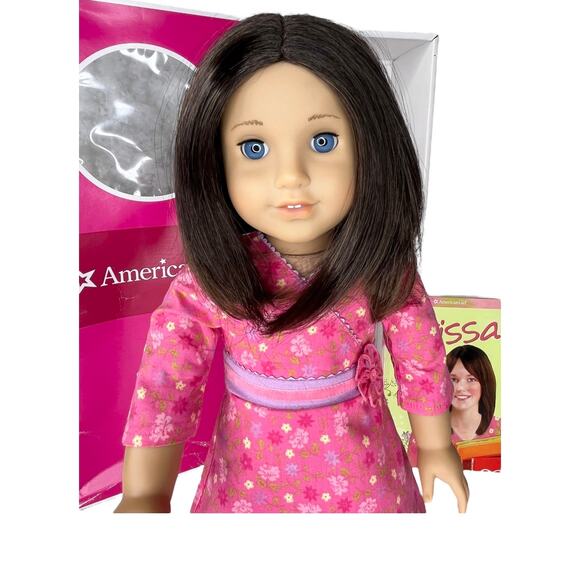 American Girl CHRISSA GOTY DOLL In Meet Outfit Dress Shoes Panties Book BOX - Picture 3 of 8